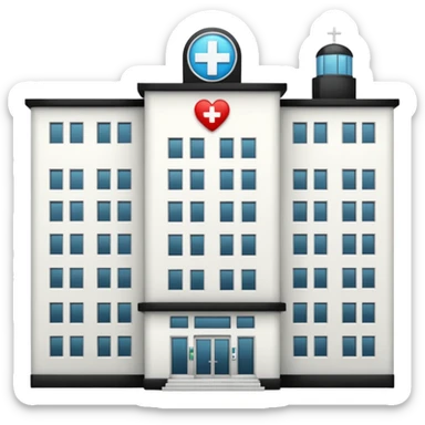 HOSPITAL desde fuera sin cuadro  sticker