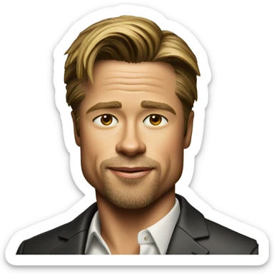 brad pitt sticker