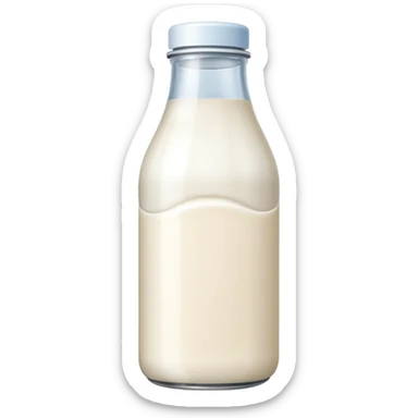 Skincare milk brand sticker