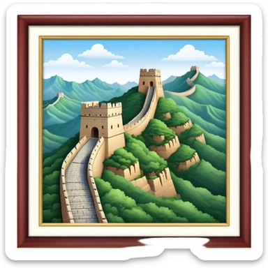 great wall of china sticker
