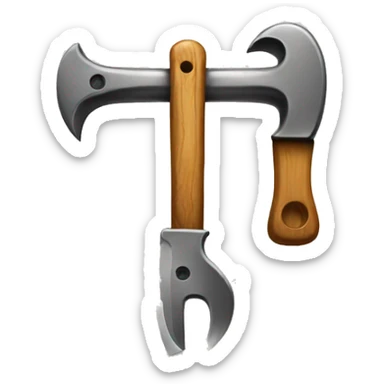 Tools with hangman sticker