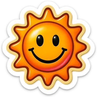 Remove the background and make it transparent while keeping the emoji style and expression unchanged in retro stickers style. sticker