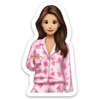 nina dobrev pyjamas sticker
