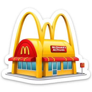 Mcdonalds sticker