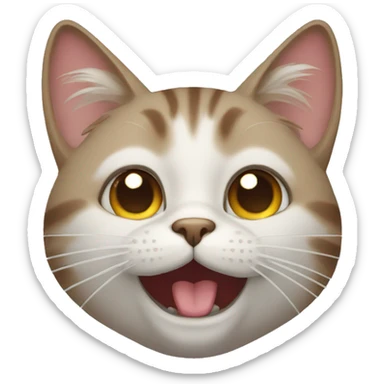cat wink sticker