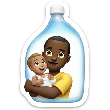 Diddy holding baby oil sticker