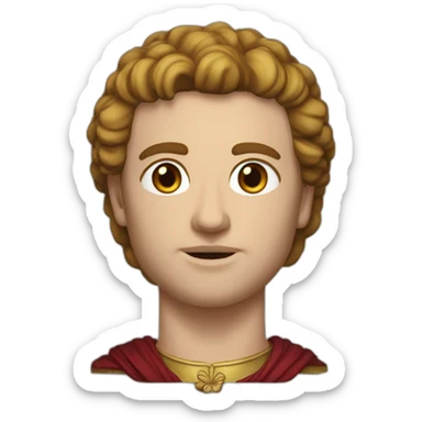 Phillip II of macedonia with scar sticker