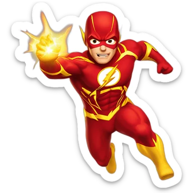 flash runing, marvel sticker