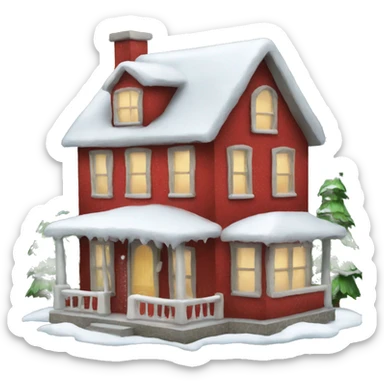 Christmas House sticker
