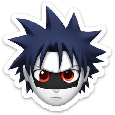 Sasuke with sharingan sticker