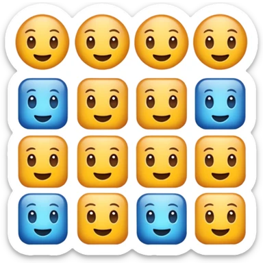 6 photos in a grid sticker