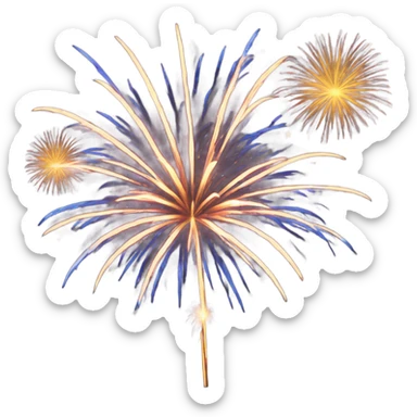 Fireworks with blessing  sticker