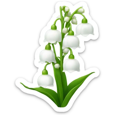 lily of the valley sticker