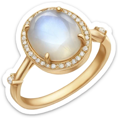 moonstone engagement ring sticker