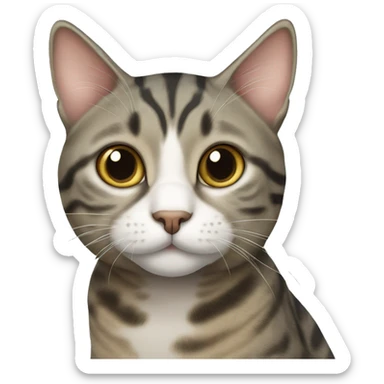 Mackerel Tabby Cat sticker