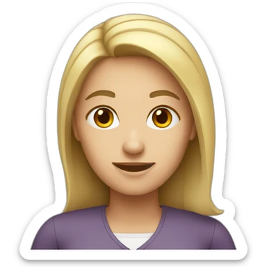 female employee sticker