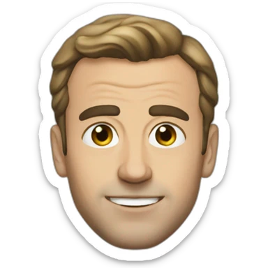 macron who does skeu skeu   sticker