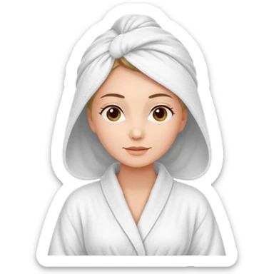 woman at the spa sticker
