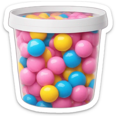 Emoji bubble gum packaging sticker