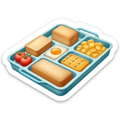 rectangletray meal sticker