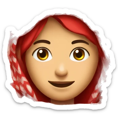 Red Keffiyeh sticker