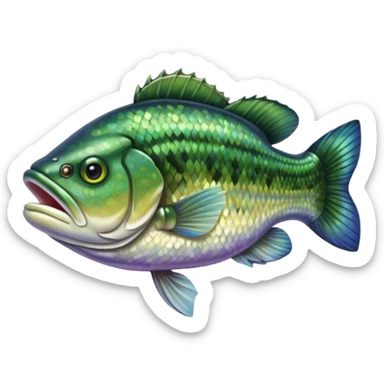 Largemouth bass sticker