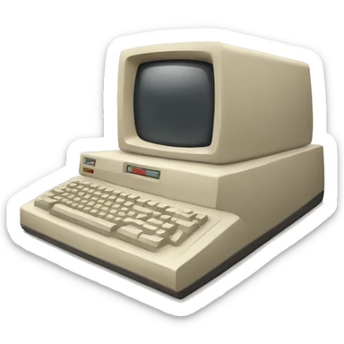 Vintage computer sticker