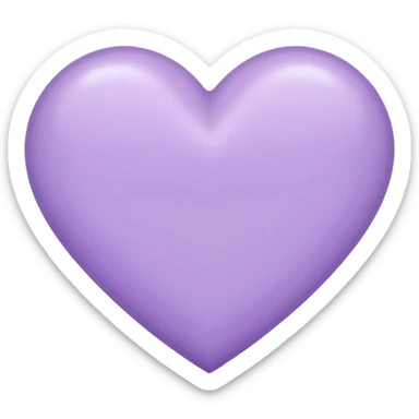 Now a pastel purple hear sticker