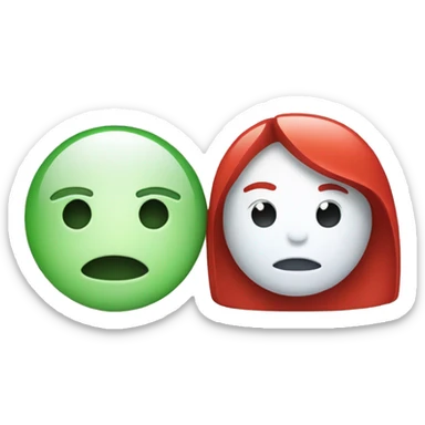 ios and android logo loving each others sticker