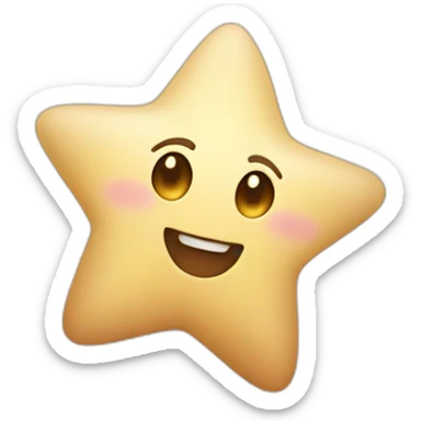cute star shape sticker