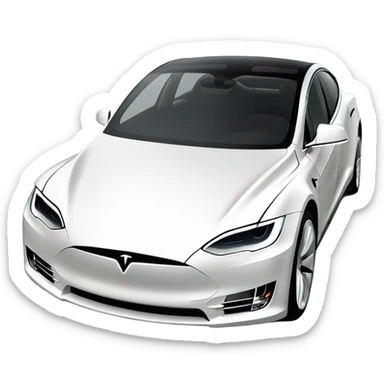 generate tesla full body in standing  perfect  sticker