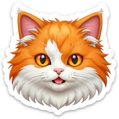 cat attack 12345 sticker
