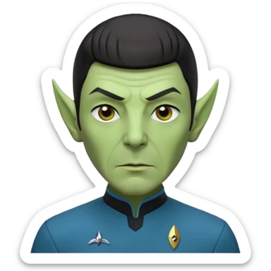 Star trek starfleet mr spock sticker