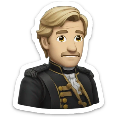 hans landa in inglorious bastard's sticker