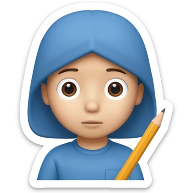 Ders çalışan pocoyo sticker