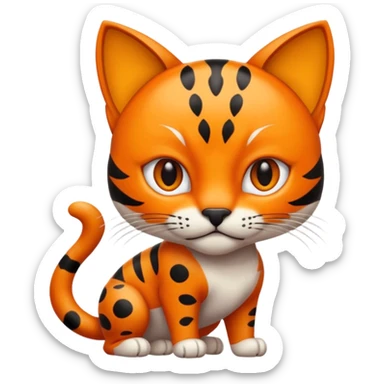 Wild cat sticker