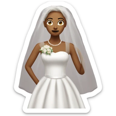 Newlywed angry at man sticker