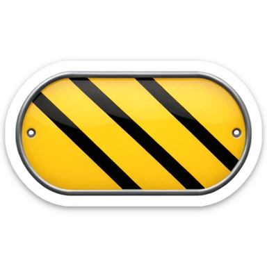 cylindrical  road sign  sticker