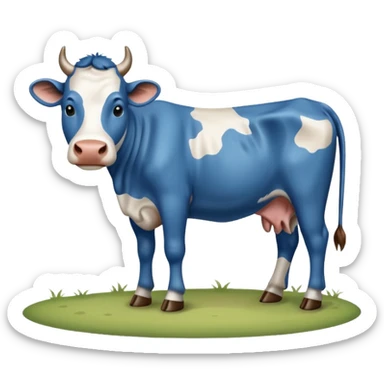 Vaca azul sticker
