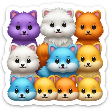 Cute animali sticker