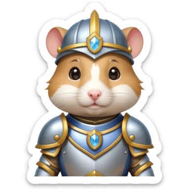 hamster paladin sticker