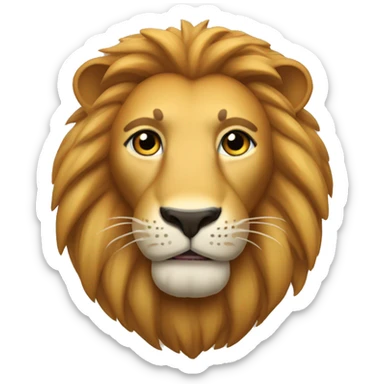 Lion style animoji of iOS  sticker