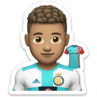 Mbappé avec le maillot de l’OM  sticker