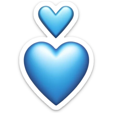 Cœur bleu avec une flèche sticker