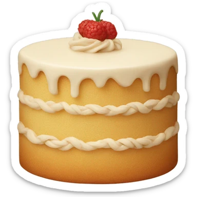 beige cake sticker