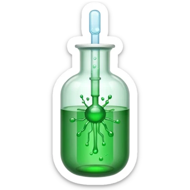 injection filled with poison sticker