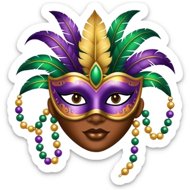 Mardi Gras  sticker