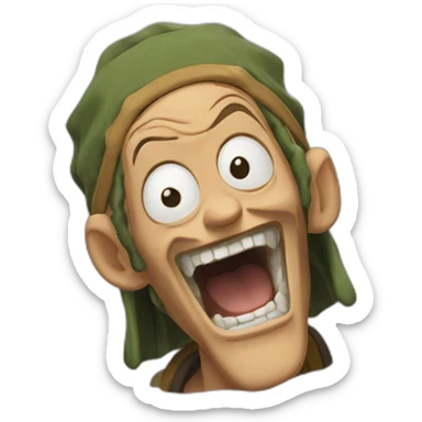 Usopp scream sticker