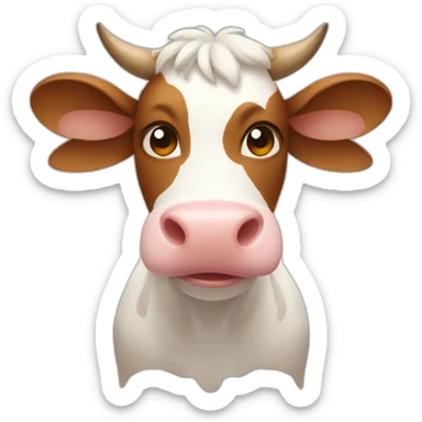 Cow wuth wings sticker