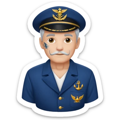 Haz a un marinero antiguo cuerpo entero sticker